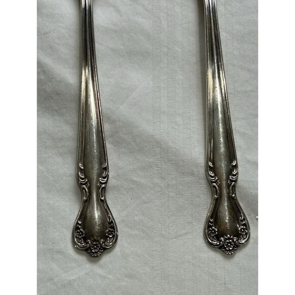 ROGERS Silverplate Elegant Lady Serving Pieces Daybreak Knife Spoon Fork Ladle - Picture 9 of 16